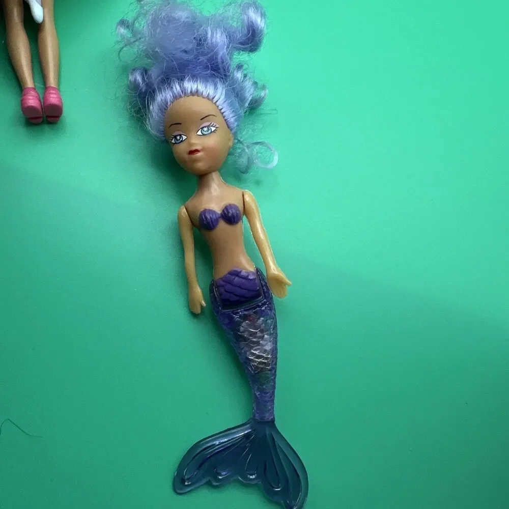 Lot Of 13 Pc McDonalds Mixed Dolls , Mattel Mermaid, Kelly,